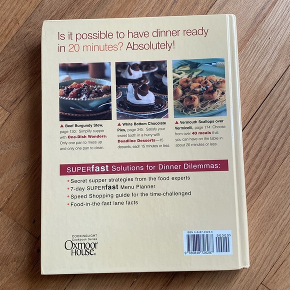 like NEW condition ( NEVER USED) Cooking Light Super fast suppers cookbook - Picture 2 of 3